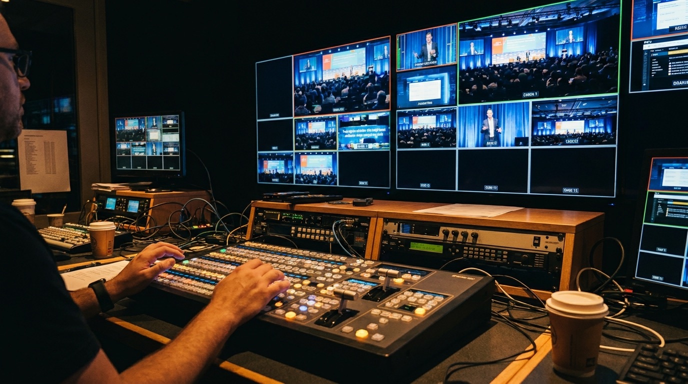 Režijska soba live stream produkcije